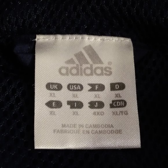 ADIDAS ZIP UP JACKET WINDBREAKER W/HOOD #8 - Picture 3 of 4